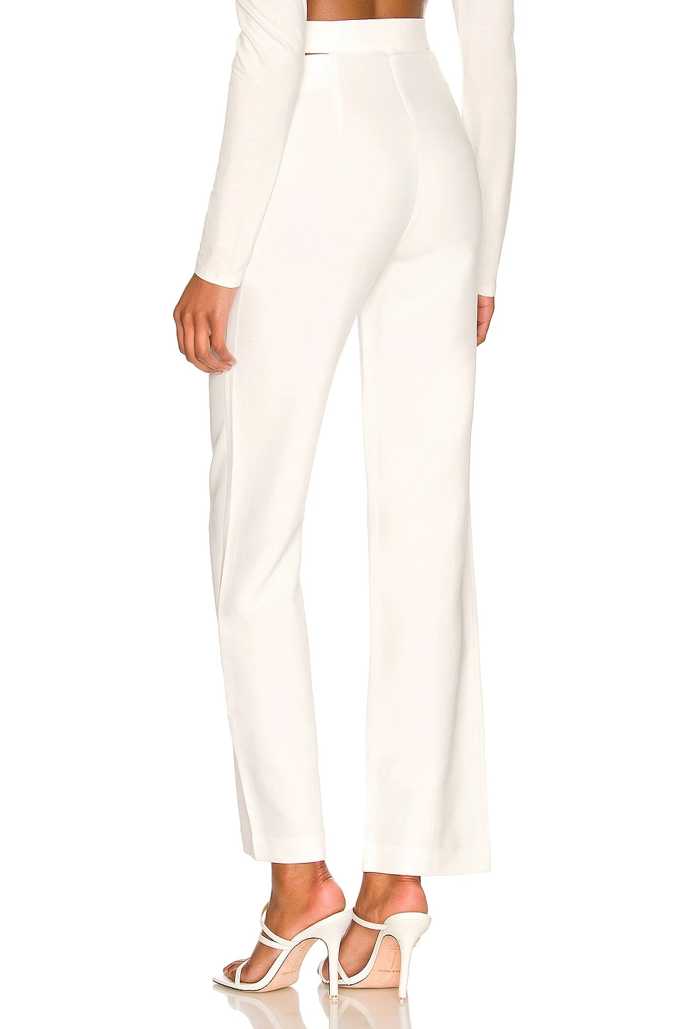 Bardot Kylie Cut Out Pant Ivory 3 Bardot Kylie Cut Out Pant Ivory - Image 3