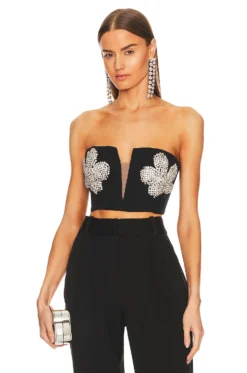 Bardot Ambiance Bustier Top Black