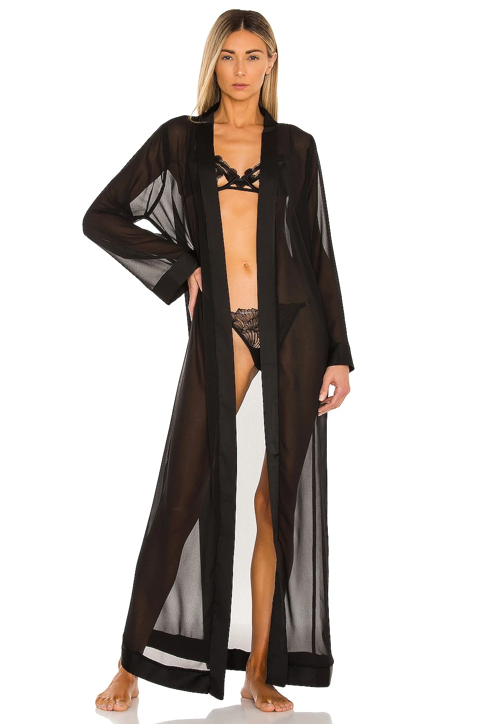 BLUEBELLA Marcella Long Kimono Black 1 BLUEBELLA Marcella Long Kimono Black