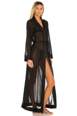 BLUEBELLA Marcella Long Kimono Black 6 BLUEBELLA Marcella Long Kimono Black -Fashion Clothing BEBE WI175 V3