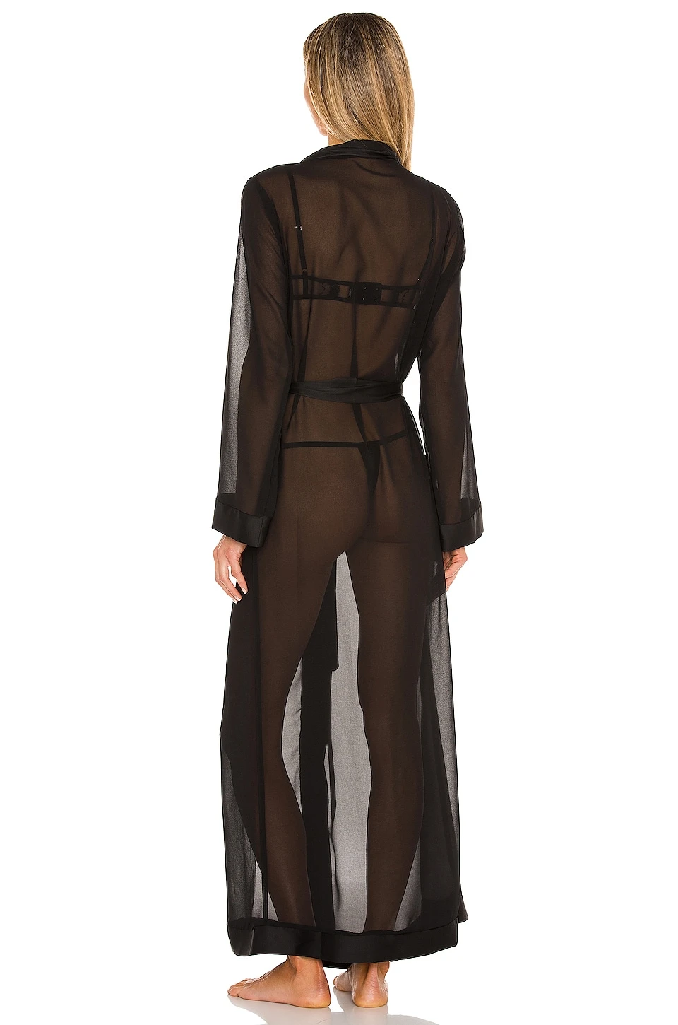 BLUEBELLA Marcella Long Kimono Black 4 BLUEBELLA Marcella Long Kimono Black - Image 4