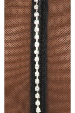 BLUEBELLA Zenn Open Wired Bustier Black & Silver -Fashion Clothing BEBE WI404 V5