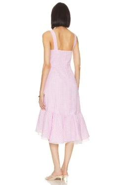 BCBGeneration Tie Front Dress Phalaenopsis Lavender Combo -Fashion Clothing BGEN WD950 V3