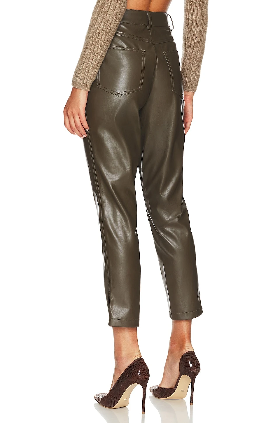 BCBGeneration Straight Cut Pant Olive 3 BCBGeneration Straight Cut Pant Olive - Image 3