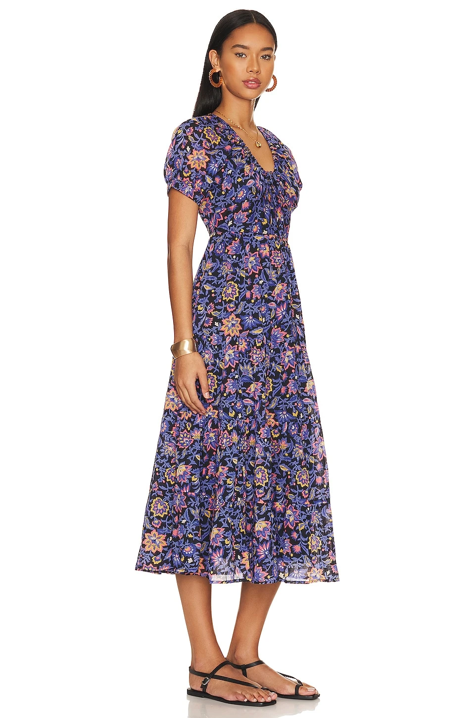 X REVOLVE Norma Dress Poppy Mallow Black 2 X REVOLVE Norma Dress Poppy Mallow Black - Image 2