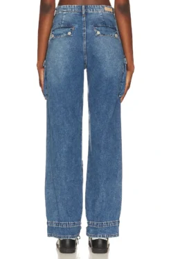 Cargo Denim Fingers Crossed -Fashion Clothing BLAN WJ407 V4