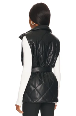 Faux Leather Vest Night Fever 10 Faux Leather Vest Night Fever -Fashion Clothing BLAN WO304 V4