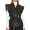 Faux Leather Puffer Vest Under The Radar