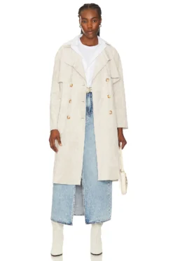 Suede Coat Iced Chai 9 Suede Coat Iced Chai -Fashion Clothing BLAN WO344 V5