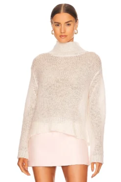 A Line Turtleneck Sweater Winter White