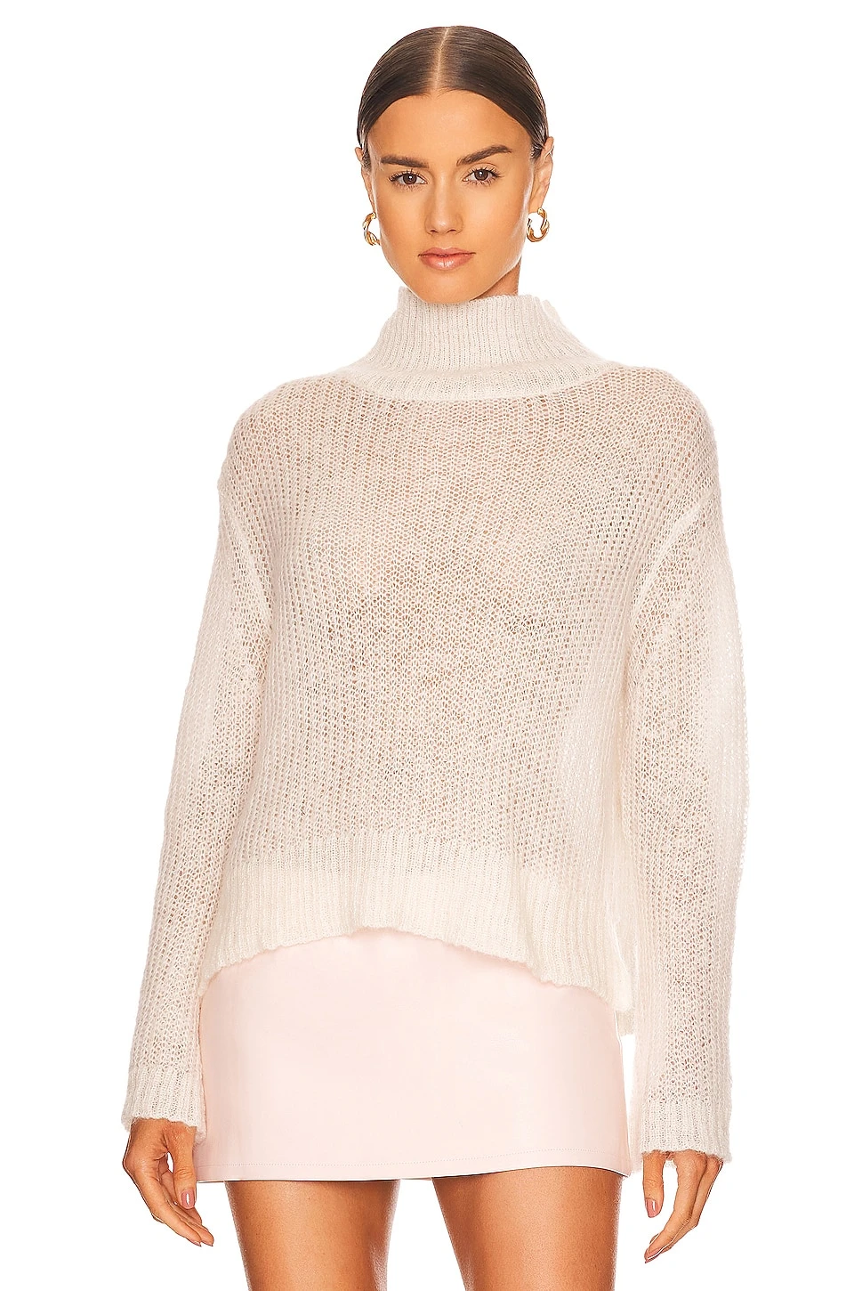A Line Turtleneck Sweater Winter White 1 A Line Turtleneck Sweater Winter White