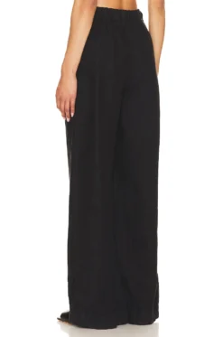 PANTALON PLEATED WIDE LEG Black 6 PANTALON PLEATED WIDE LEG Black -Fashion Clothing BLD WP103 V3