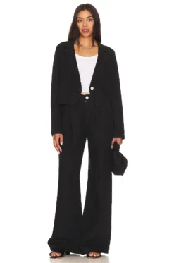 PANTALON PLEATED WIDE LEG Black 7 PANTALON PLEATED WIDE LEG Black -Fashion Clothing BLD WP103 V4