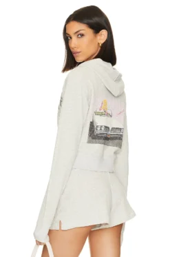 Boys Lie Fare Enough Thermal Zip Up Grey