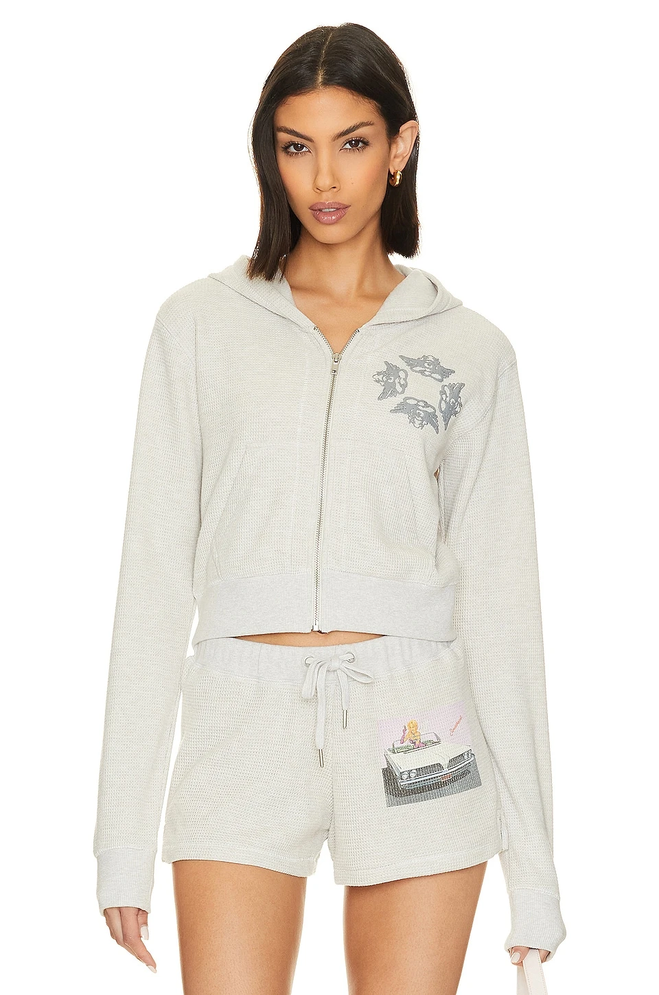 Boys Lie Fare Enough Thermal Zip Up Grey 3 Boys Lie Fare Enough Thermal Zip Up Grey - Image 3