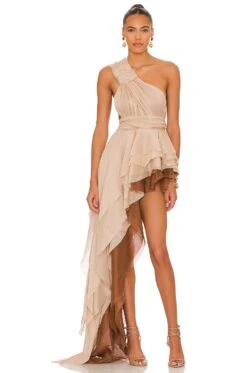 Tulum Dress Beige & Brown