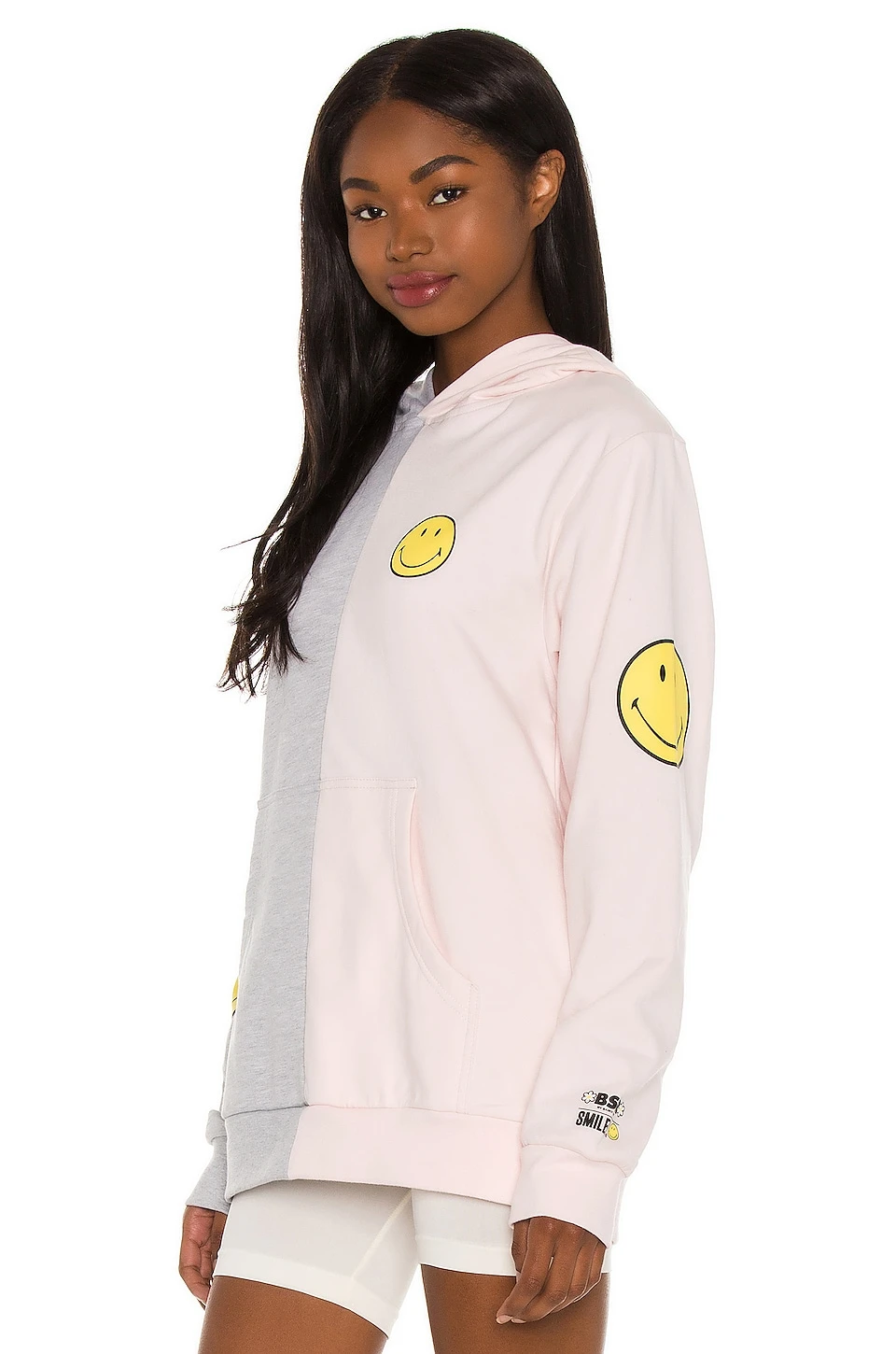SMILEY Smile For Me Hoodie Pink 3 SMILEY Smile For Me Hoodie Pink - Image 3