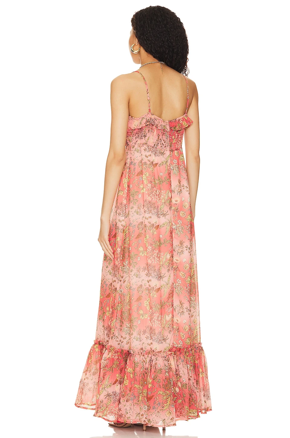 Chiffon Strap Dress Bright Field 3 Chiffon Strap Dress Bright Field - Image 3