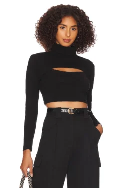 Celeste Longsleeve Top Black