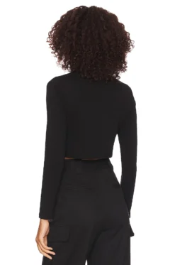 Celeste Longsleeve Top Black 6 Celeste Longsleeve Top Black -Fashion Clothing CAHN WK144 V3