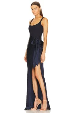 Cinq A Sept Marian Gown Navy 10 Cinq A Sept Marian Gown Navy -Fashion Clothing CINR WD328 V3