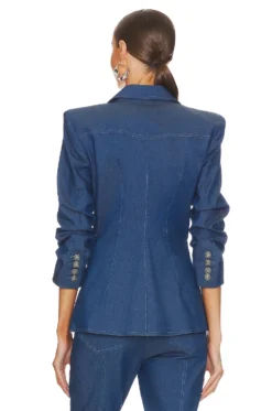 Cinq A Sept Louisa Jacket Aegean Blue 8 Cinq A Sept Louisa Jacket Aegean Blue -Fashion Clothing CINR WO75 V4