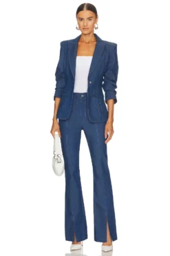 Cinq A Sept Louisa Jacket Aegean Blue 9 Cinq A Sept Louisa Jacket Aegean Blue -Fashion Clothing CINR WO75 V5