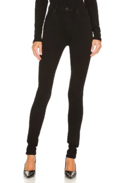 CITIZENS OF HUMANITY Chrissy High Rise Long Plush Black