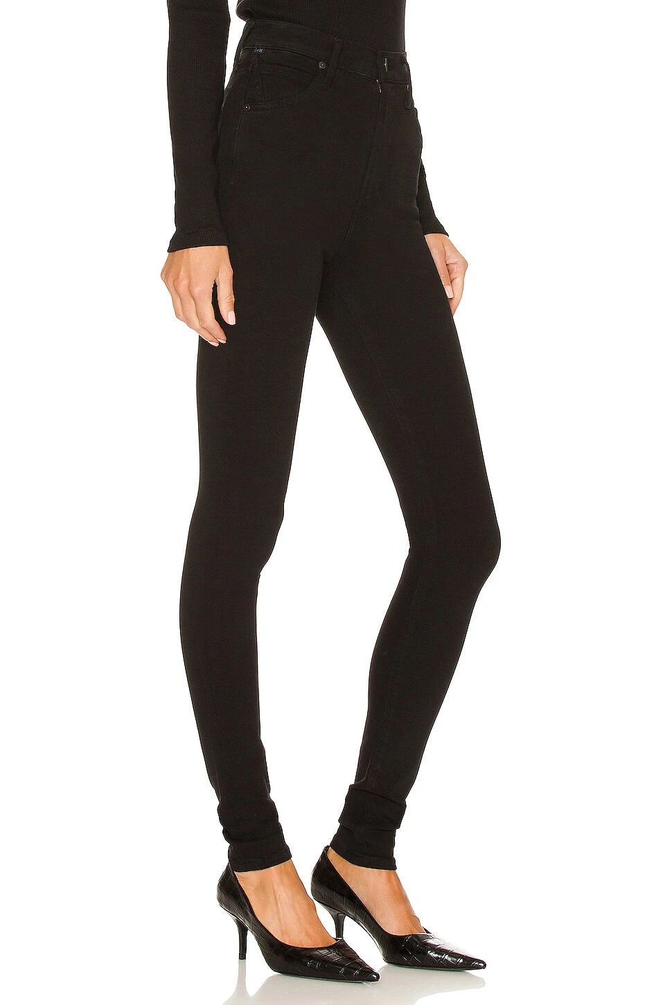 CITIZENS OF HUMANITY Chrissy High Rise Long Plush Black 2 CITIZENS OF HUMANITY Chrissy High Rise Long Plush Black - Image 2