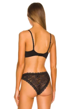 CALVIN KLEIN UNDERWEAR Lightly Lined Perfect Coverage T-Shirt Bra Black -Fashion Clothing CKUD WI278 V3