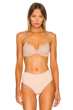 CALVIN KLEIN UNDERWEAR Lightly Lined Perfect Coverage T-Shirt Bra Black -Fashion Clothing CKUD WI279 V1