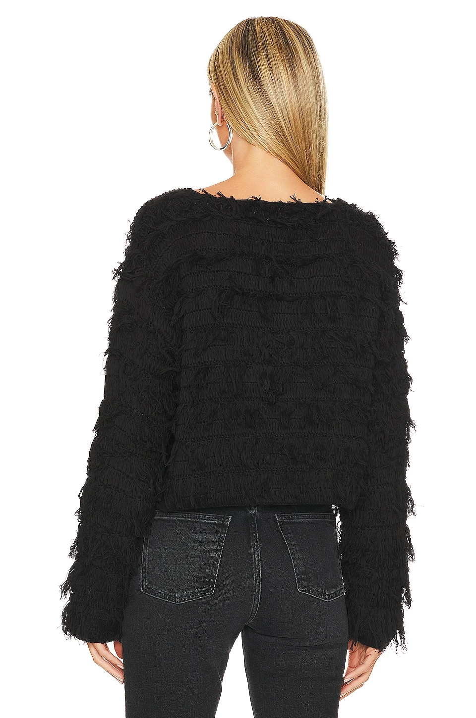 Fringe Sweater Black 3 Fringe Sweater Black - Image 3