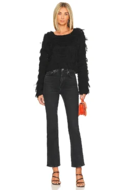 Fringe Sweater Black 7 Fringe Sweater Black -Fashion Clothing CLEO WK10 V4