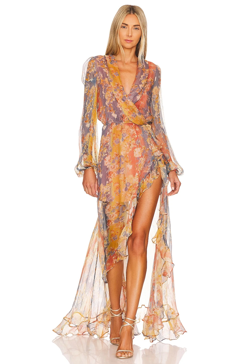 Vivian Gown Ombre Summer Floral 5 Vivian Gown Ombre Summer Floral - Image 5