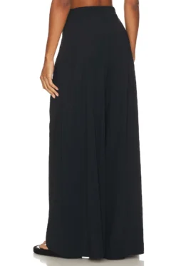 Commando Classic Palazzo Pant Black 6 Commando Classic Palazzo Pant Black -Fashion Clothing CMAN WP106 V3