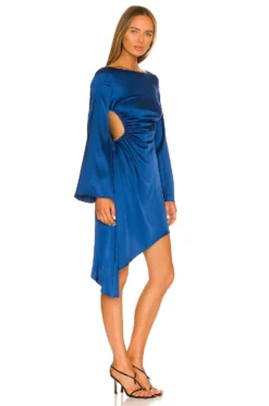 Luna Midi Dress Deep Blue -Fashion Clothing COEL WD217 V3