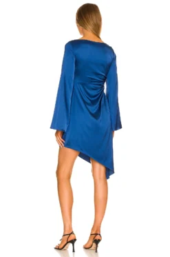 Luna Midi Dress Deep Blue -Fashion Clothing COEL WD217 V5