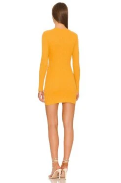 Agata Mini Dress Yellow -Fashion Clothing COEL WD232 V3