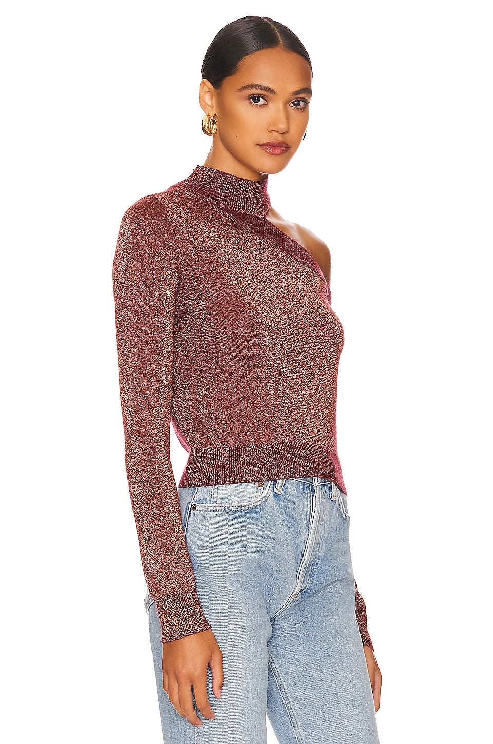 Bexley Sweater Chocolate Shimmer 2 Bexley Sweater Chocolate Shimmer - Image 2