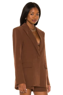 Morena Blazer Dark Chocolate 12 Morena Blazer Dark Chocolate -Fashion Clothing COEL WO24 V3