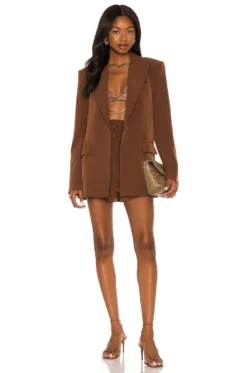 Morena Blazer Dark Chocolate 14 Morena Blazer Dark Chocolate -Fashion Clothing COEL WO24 V5