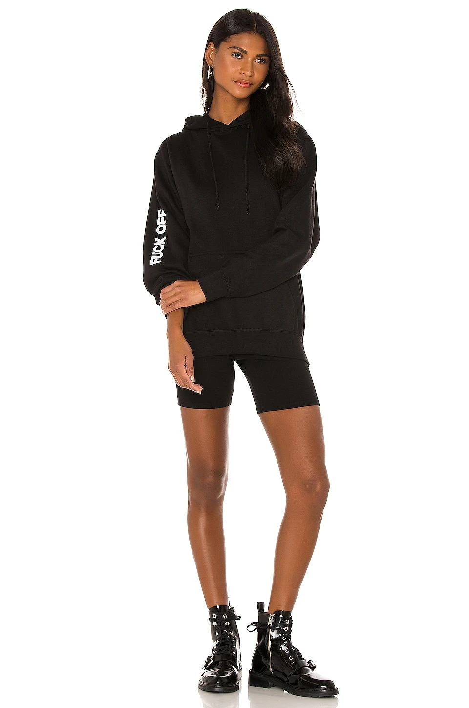 Fuck Off Oversized Hoodie Black 5 Fuck Off Oversized Hoodie Black - Image 5