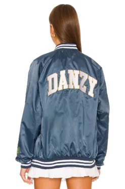 Vintage Satin Letterman Jacket Navy 10 Vintage Satin Letterman Jacket Navy -Fashion Clothing DNZY WO2 V5
