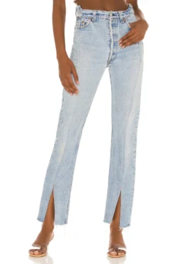 ДЖИНСЫ С РАЗРЕЗАМИ ВНИЗУ OG Light Wash