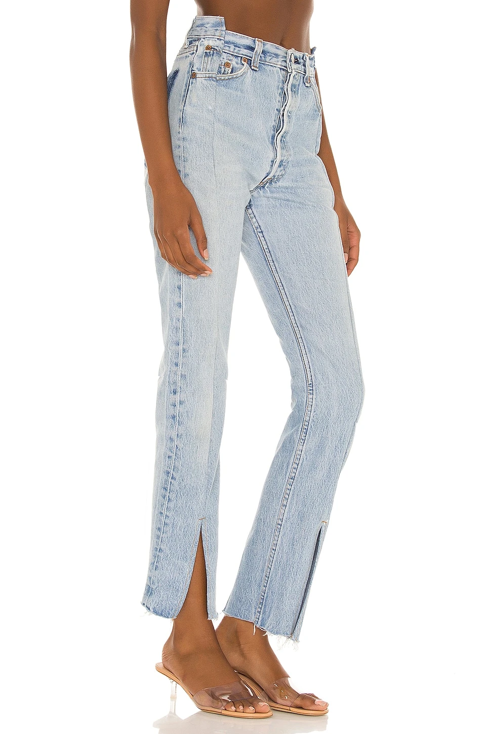 ДЖИНСЫ С РАЗРЕЗАМИ ВНИЗУ OG Light Wash 2 ДЖИНСЫ С РАЗРЕЗАМИ ВНИЗУ OG Light Wash - Image 2