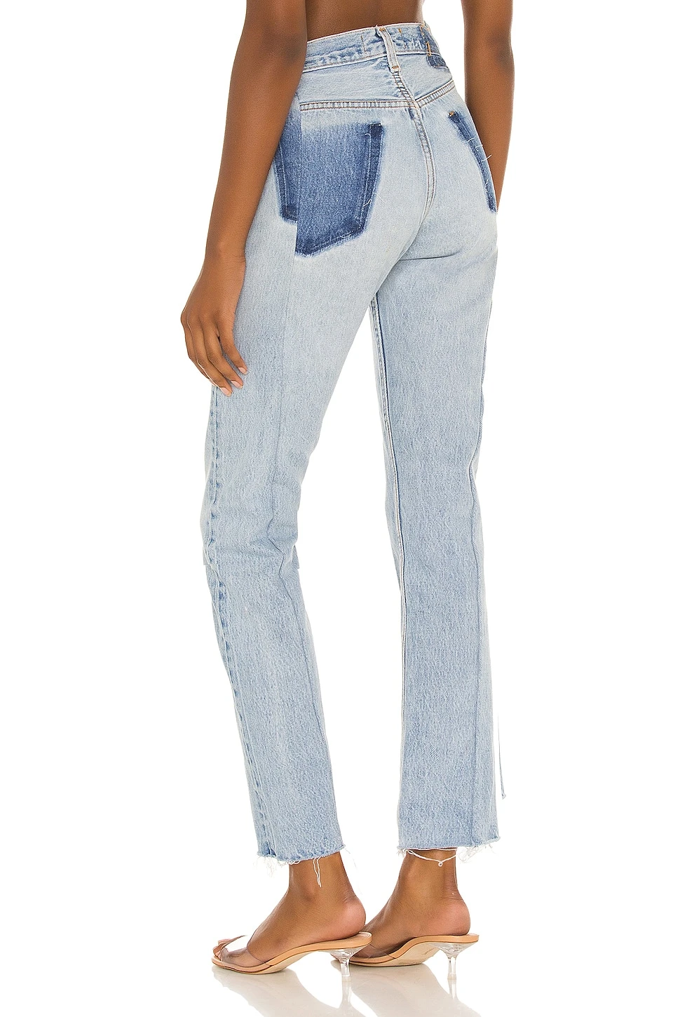 ДЖИНСЫ С РАЗРЕЗАМИ ВНИЗУ OG Light Wash 3 ДЖИНСЫ С РАЗРЕЗАМИ ВНИЗУ OG Light Wash - Image 3