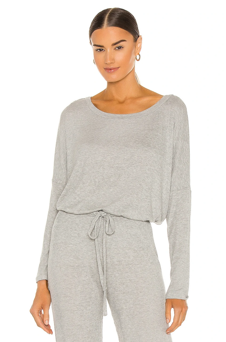 Eberjey Elon Ballet Top Heather Grey 1 Eberjey Elon Ballet Top Heather Grey