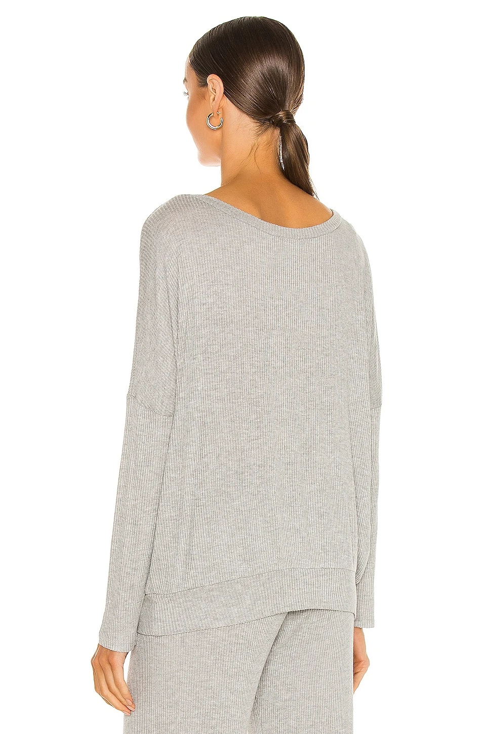 Eberjey Elon Ballet Top Heather Grey 3 Eberjey Elon Ballet Top Heather Grey - Image 3