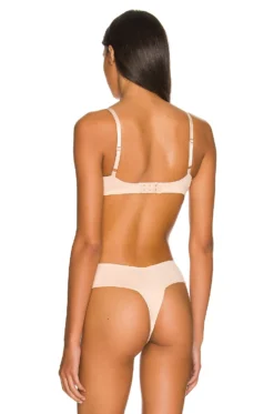 Eberjey Pima Stretch Cotton V Bralette Buff 8 Eberjey Pima Stretch Cotton V Bralette Buff -Fashion Clothing EBER WI1220 V3