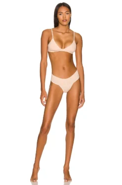 Eberjey Pima Stretch Cotton V Bralette Buff 9 Eberjey Pima Stretch Cotton V Bralette Buff -Fashion Clothing EBER WI1220 V4